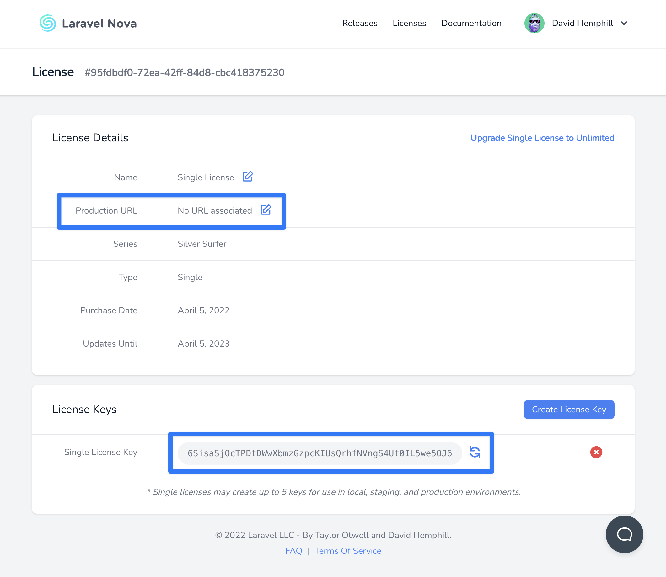 Registering your production site